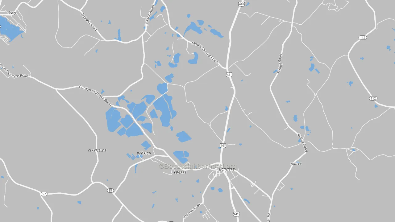Transit Grade map of 31054, GA