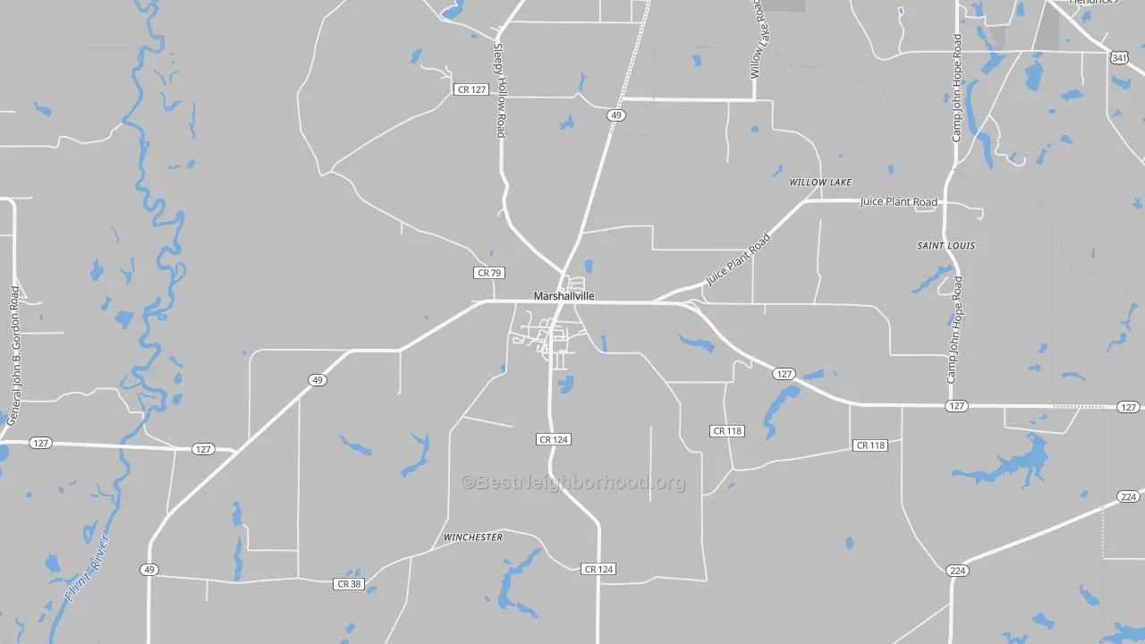 Transit Grade map of 31057, GA