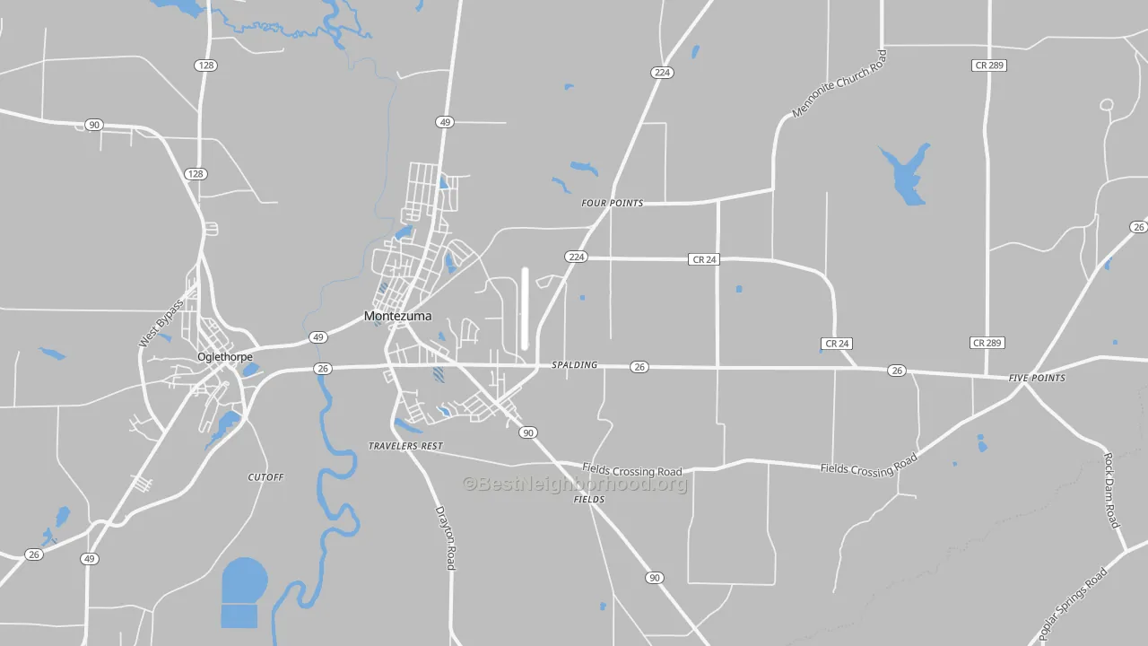 Transit Grade map of 31063, GA