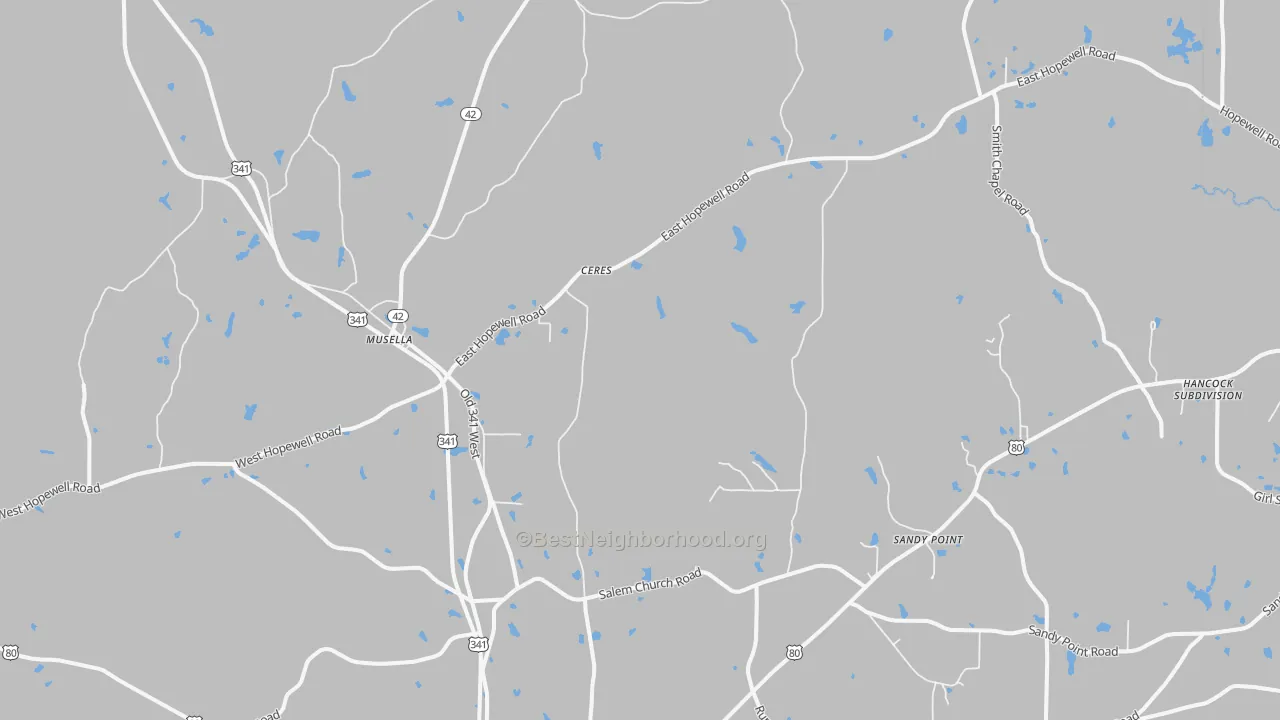 Transit Grade map of 31066, GA