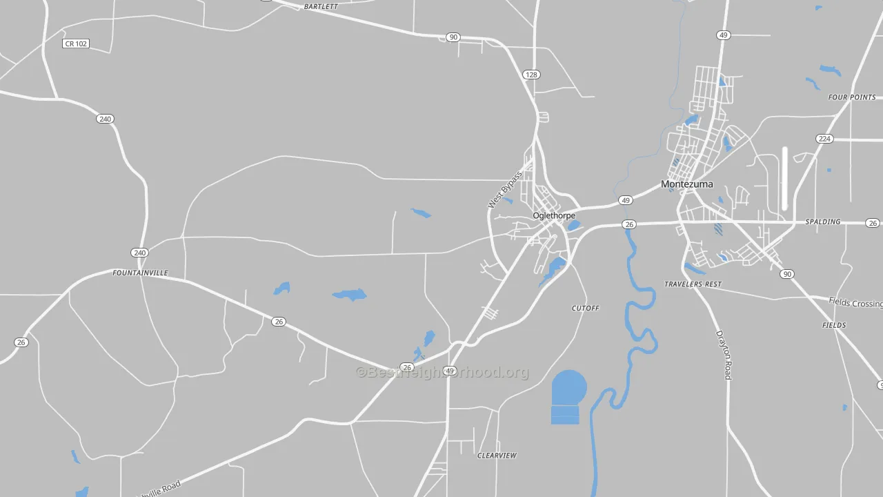 Transit Grade map of 31068, GA