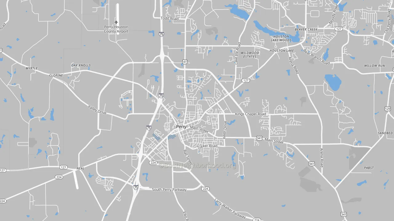 Transit Grade map of 31069, GA