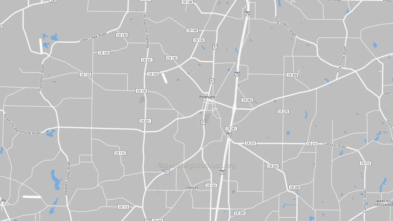 Transit Grade map of 31070, GA