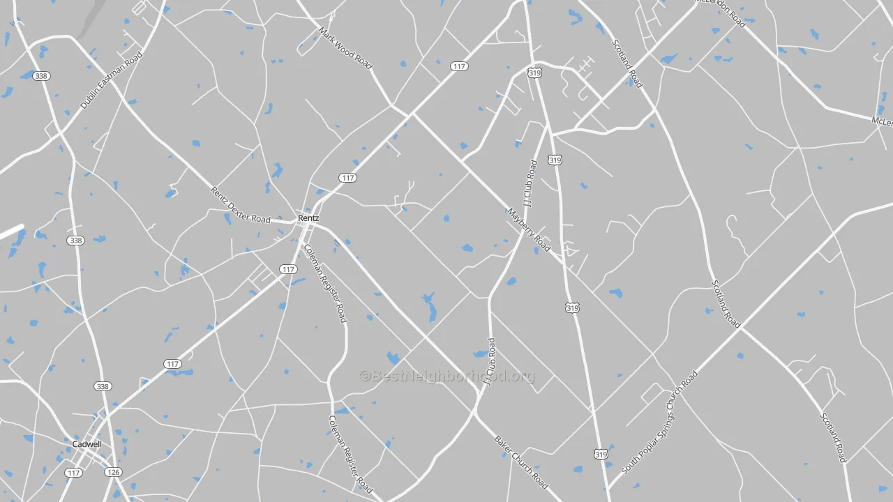 Transit Grade map of 31075, GA