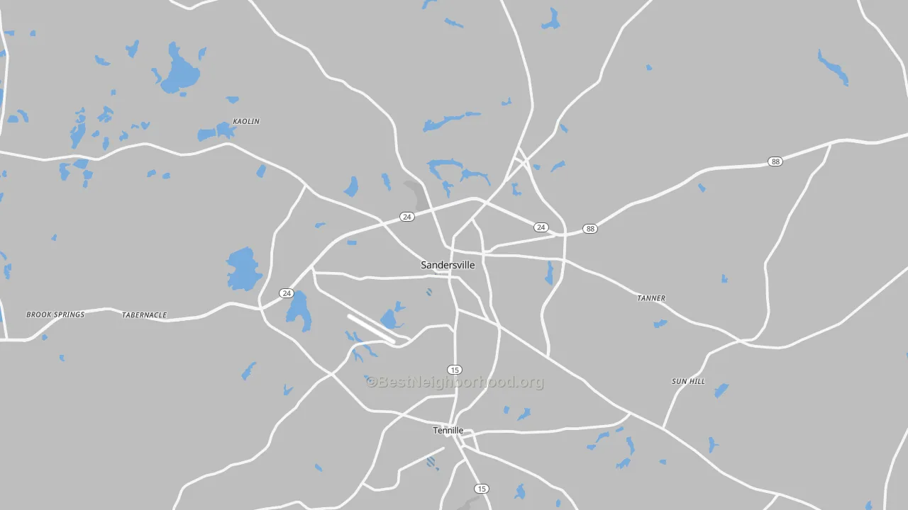 Transit Grade map of 31082, GA