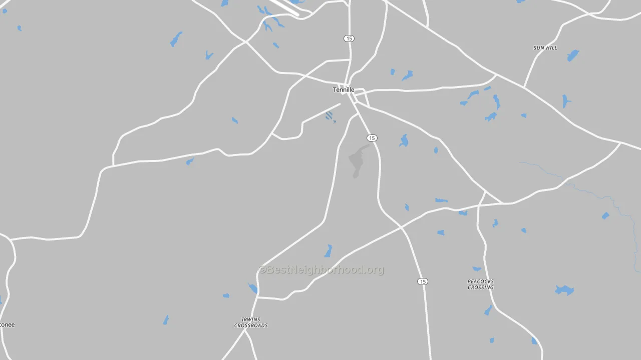 Transit Grade map of 31089, GA