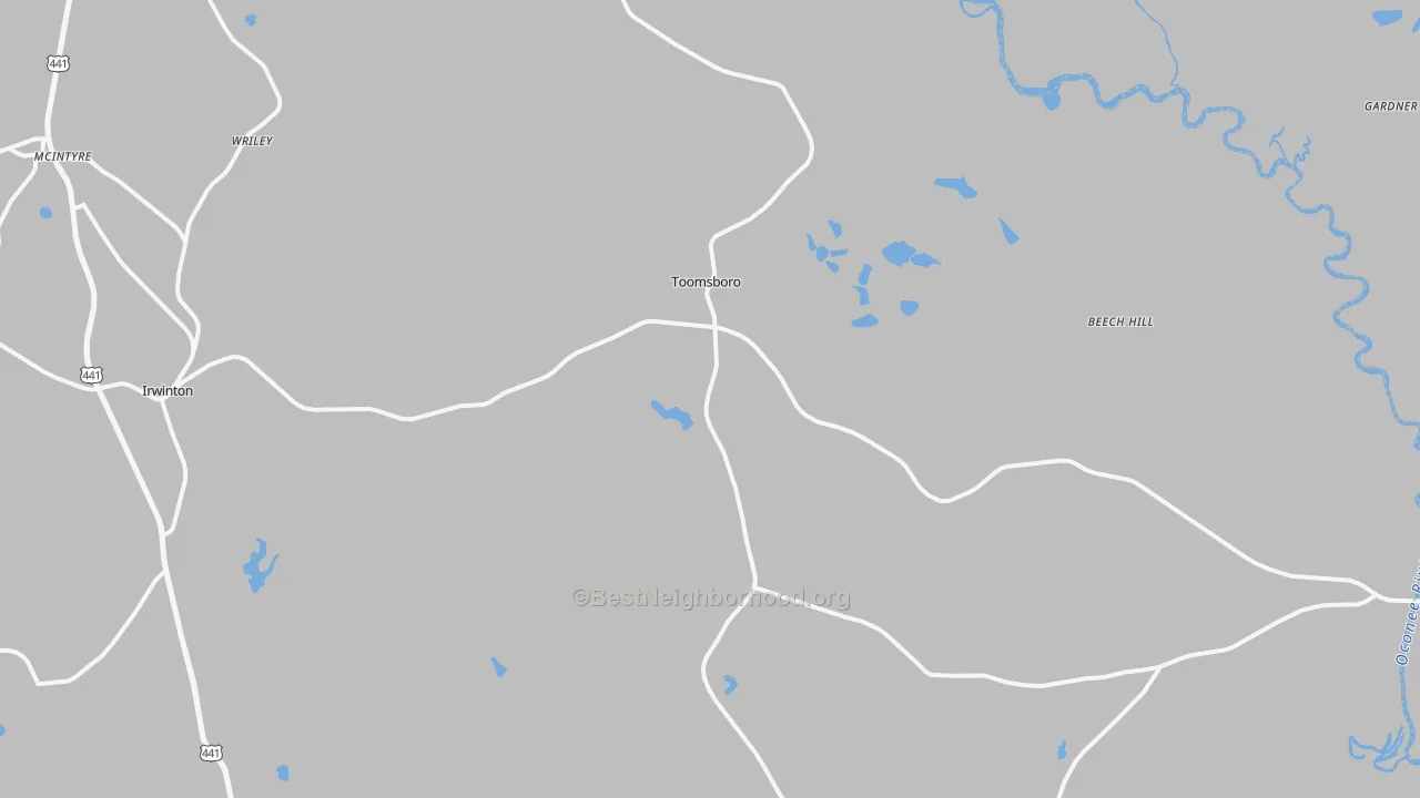 Transit Grade map of 31090, GA