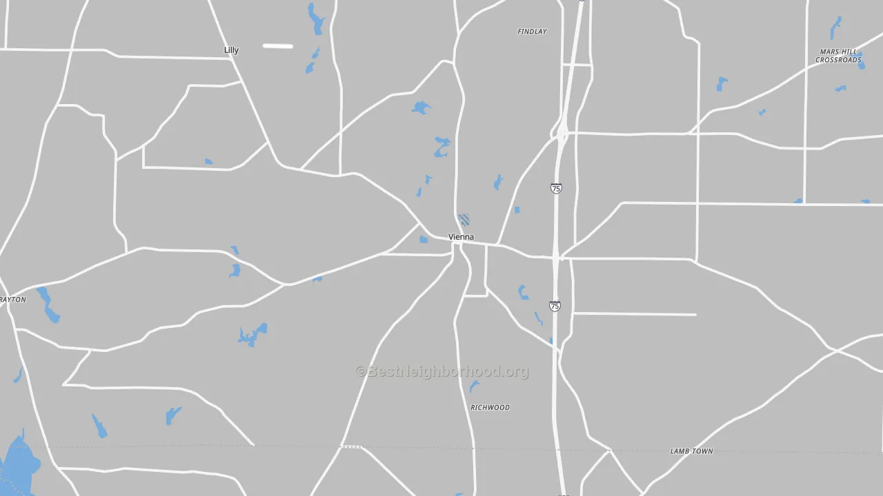 Transit Grade map of 31092, GA