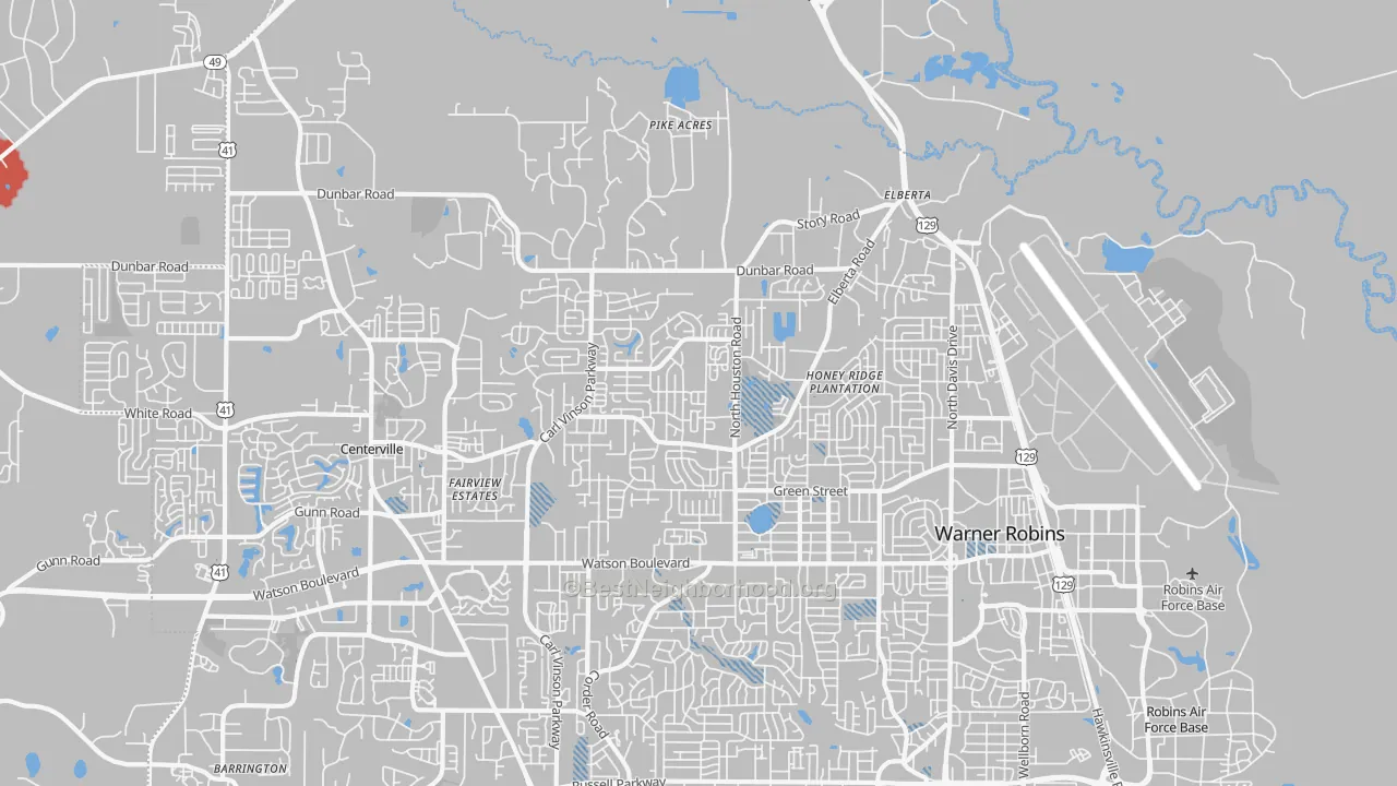 Transit Grade map of 31093, GA