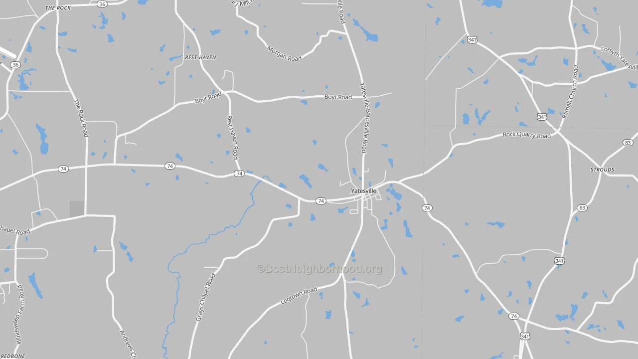 Transit Grade map of 31097, GA