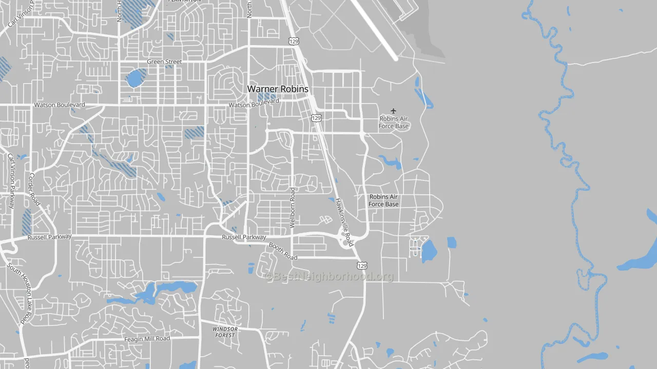 Transit Grade map of 31098, GA