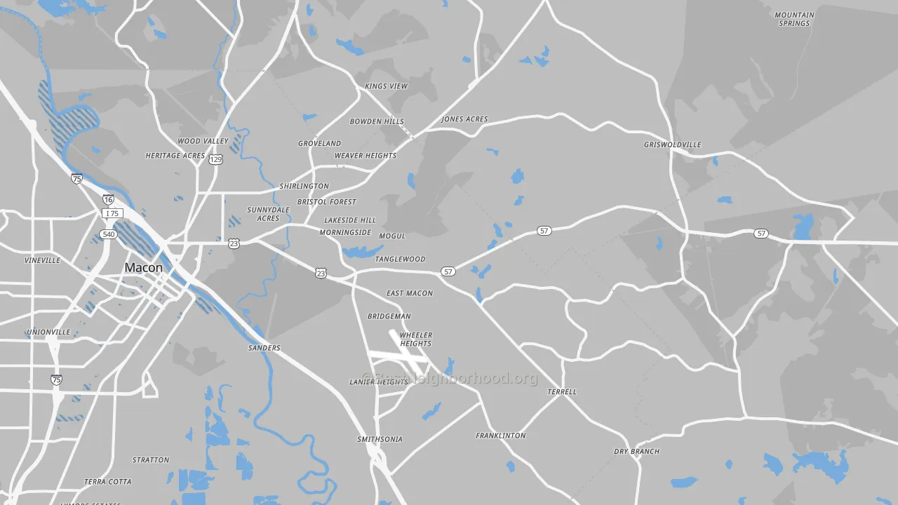 Transit Grade map of 31217, GA