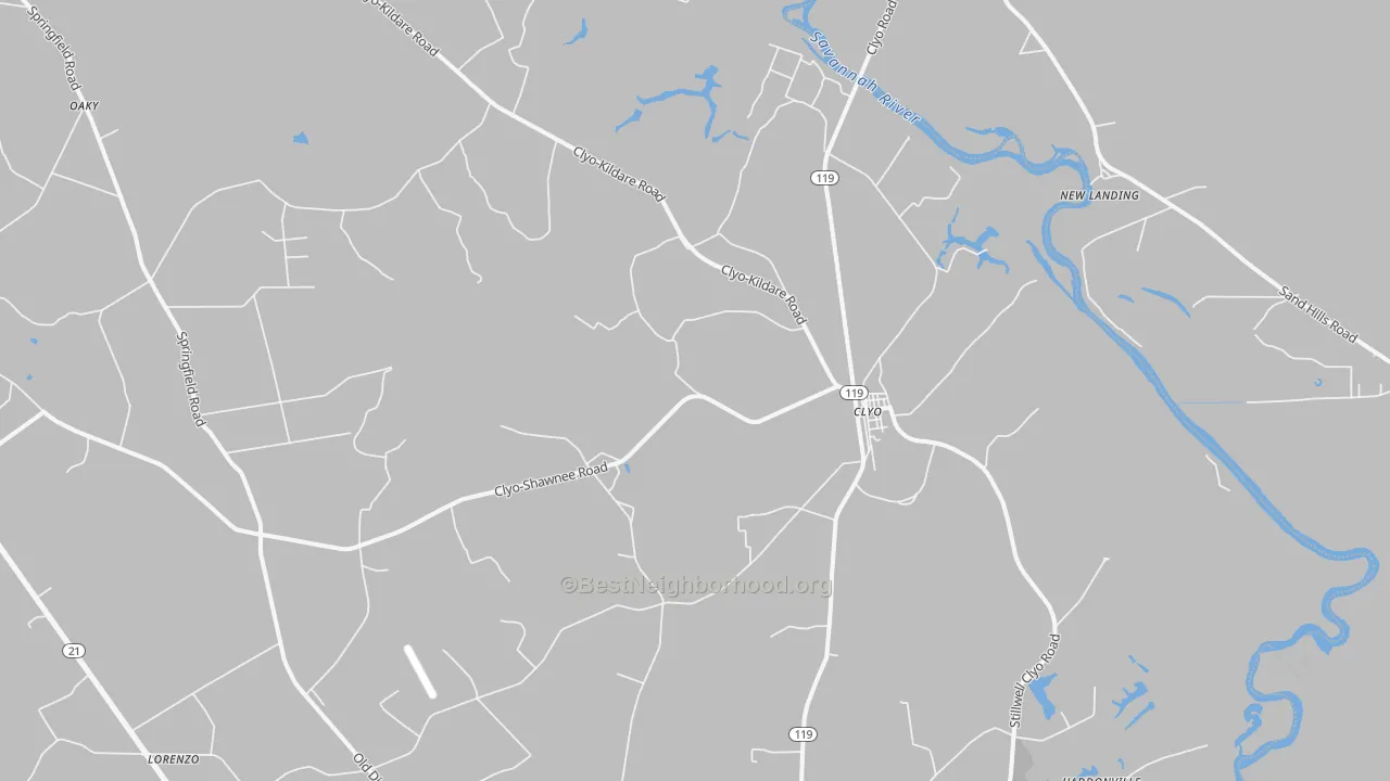 Transit Grade map of 31303, GA