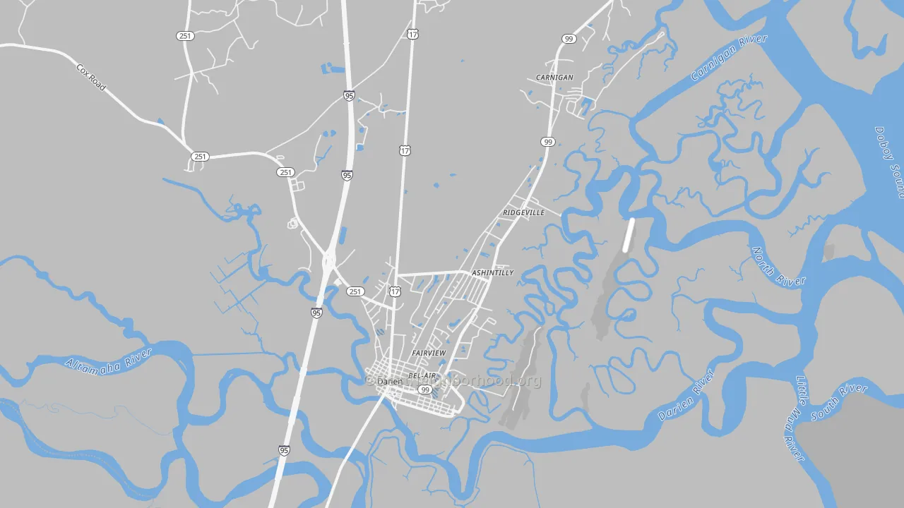 Transit Grade map of 31305, GA