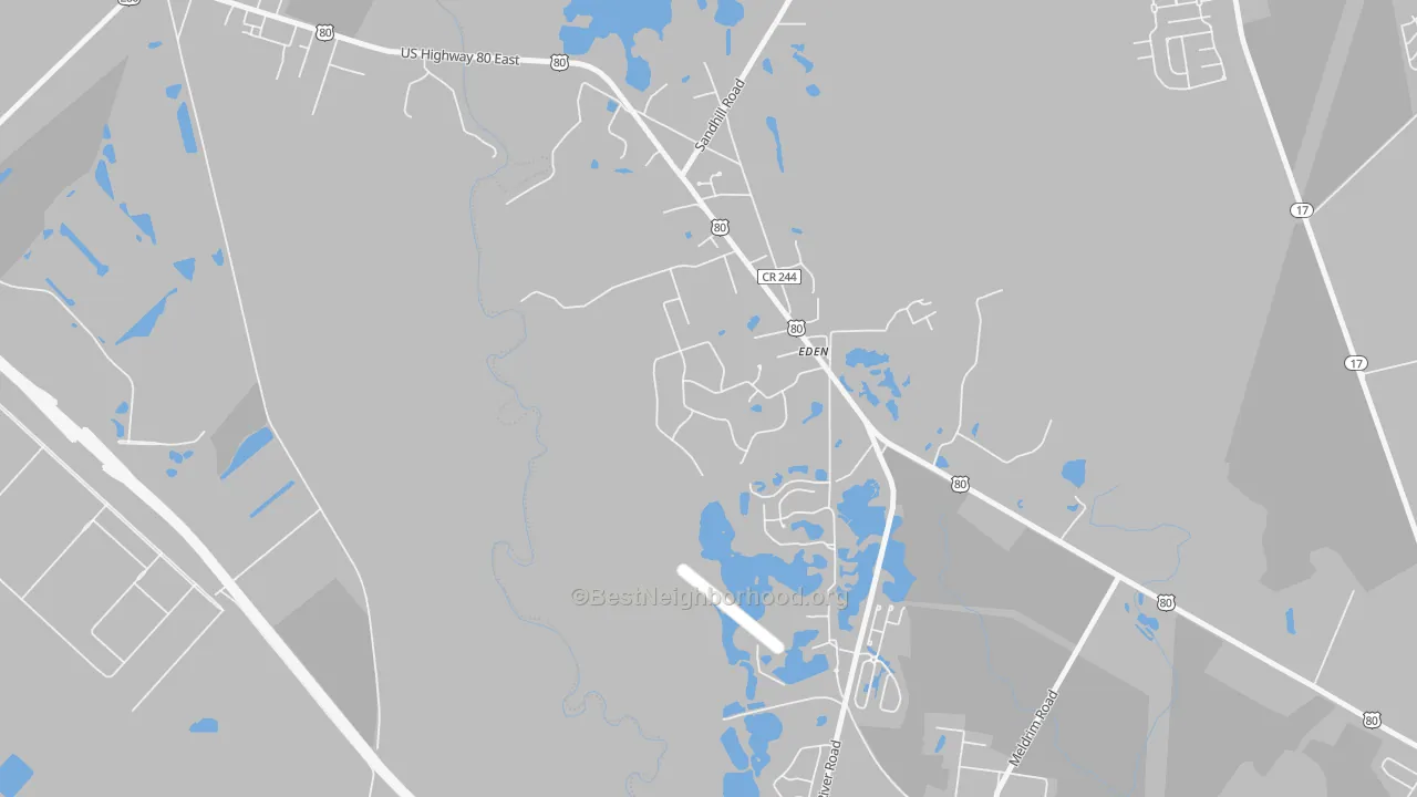 Transit Grade map of 31307, GA