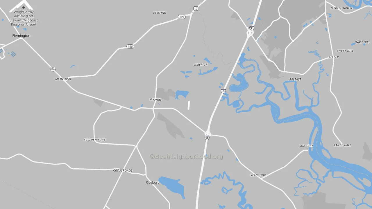 Transit Grade map of 31320, GA
