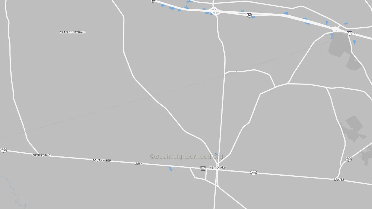 Transit Grade map of 31321, GA