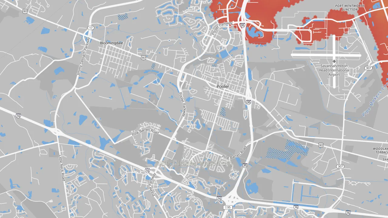 Transit Grade map of 31322, GA