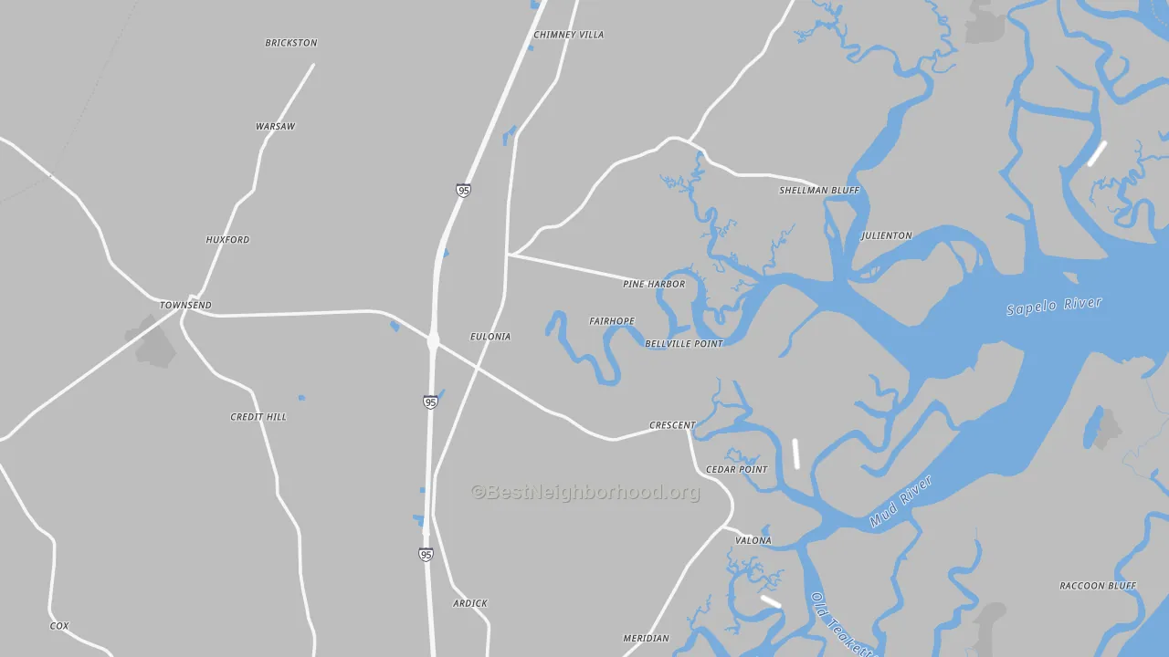 Transit Grade map of 31331, GA