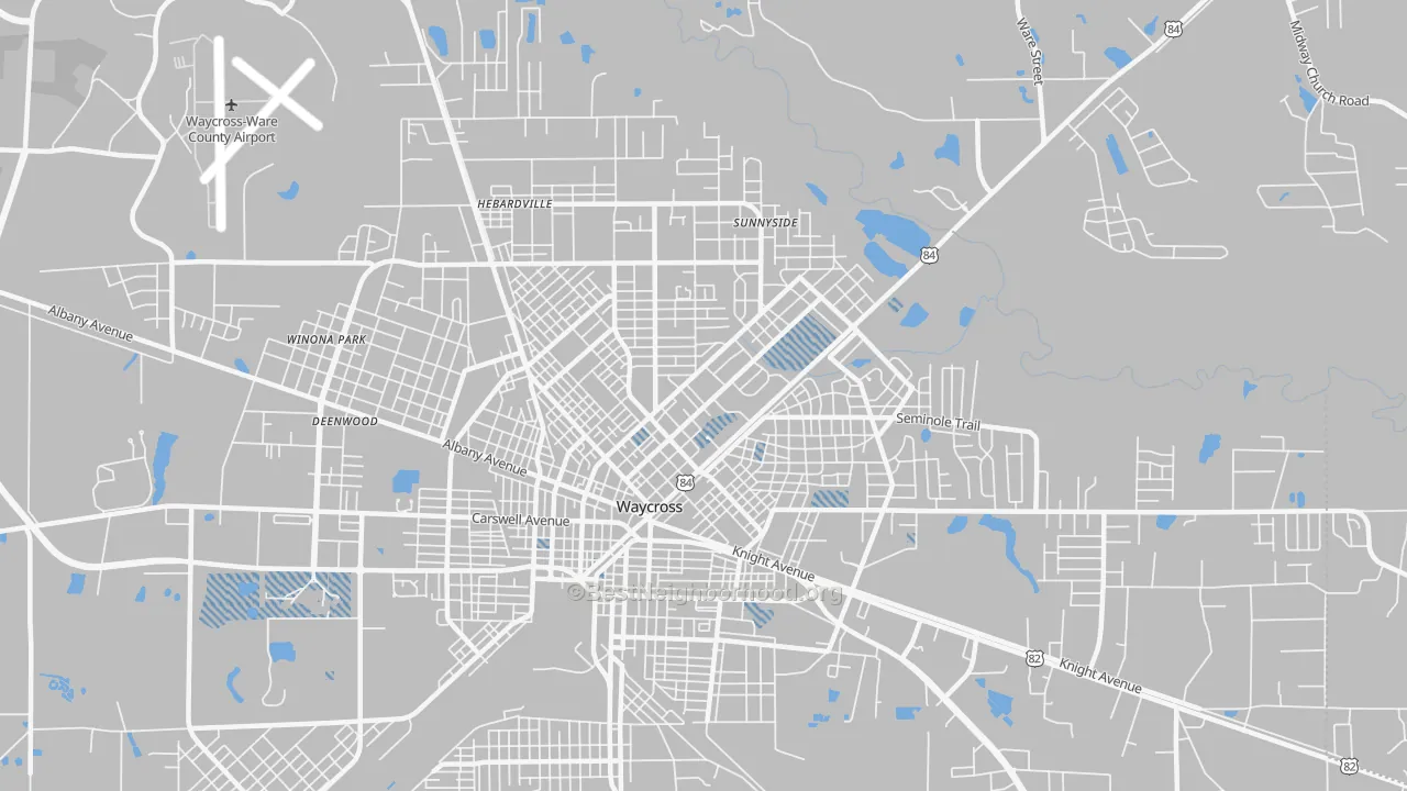 Transit Grade map of 31501, GA