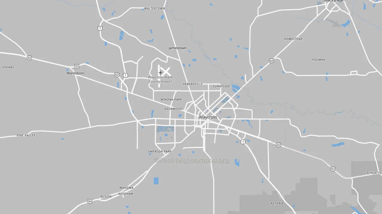 Transit Grade map of 31503, GA
