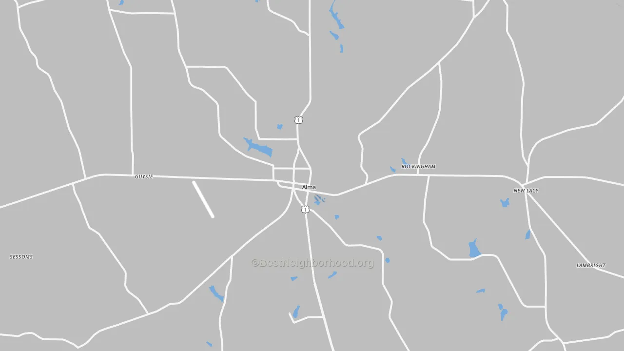 Transit Grade map of 31510, GA