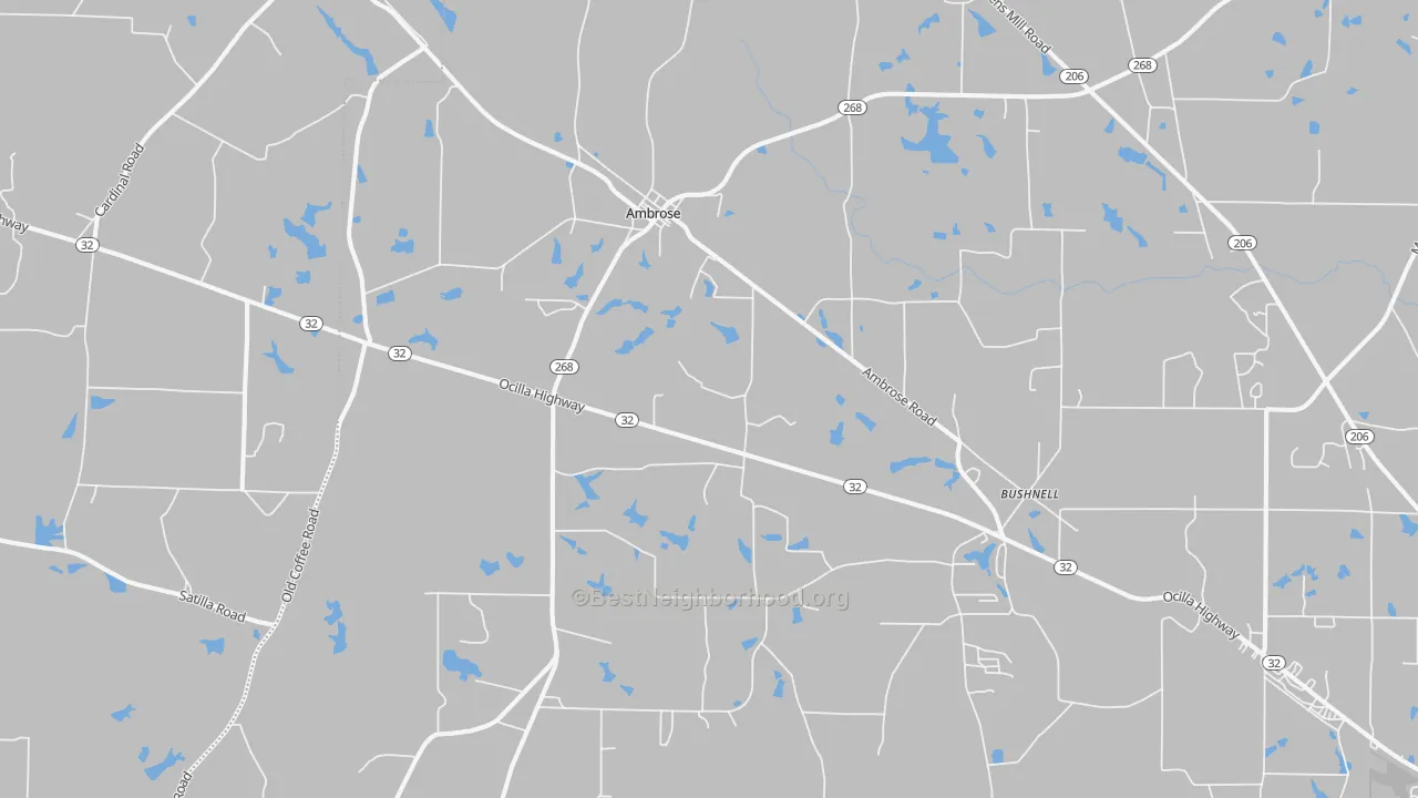 Transit Grade map of 31512, GA