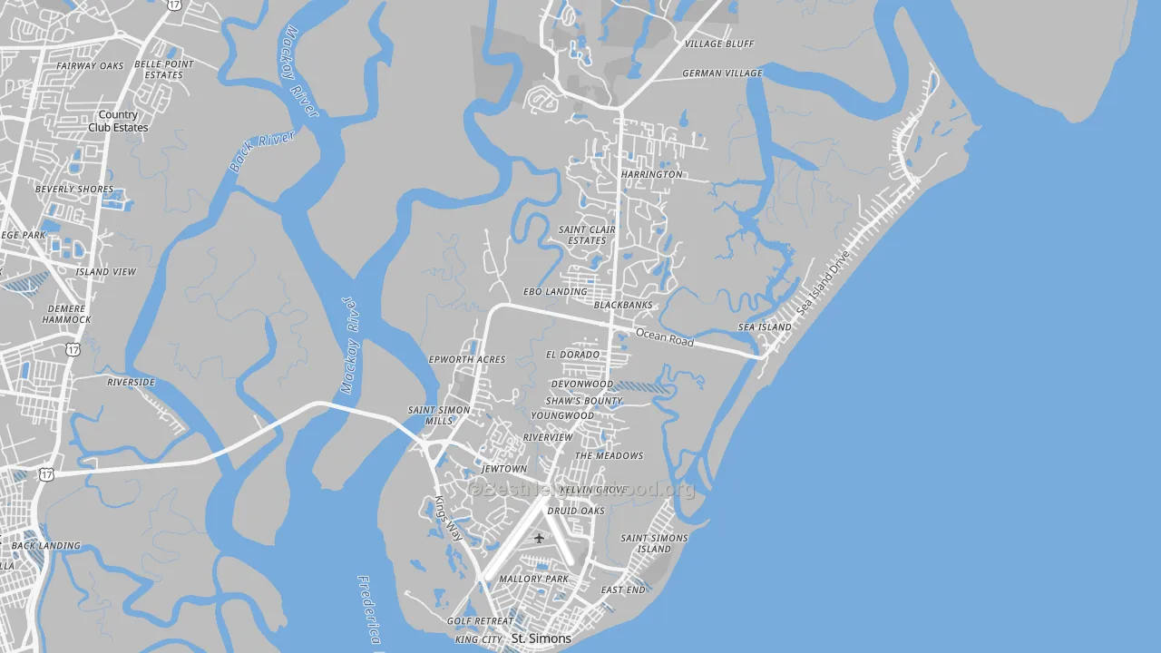 Transit Grade map of 31522, GA