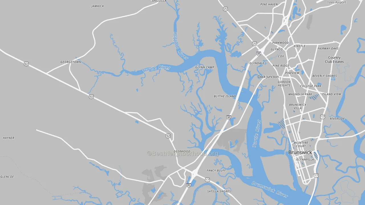 Transit Grade map of 31523, GA