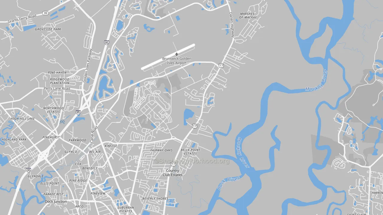 Transit Grade map of 31524, GA