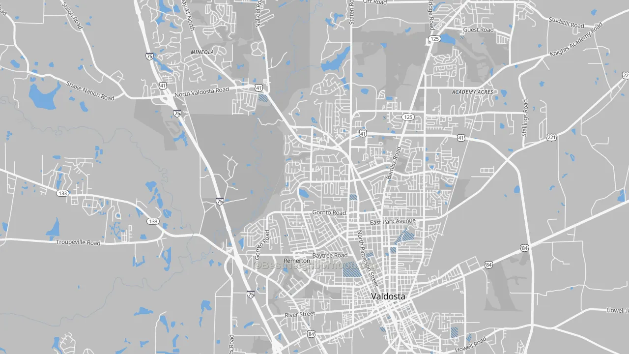 Transit Grade map of 31602, GA