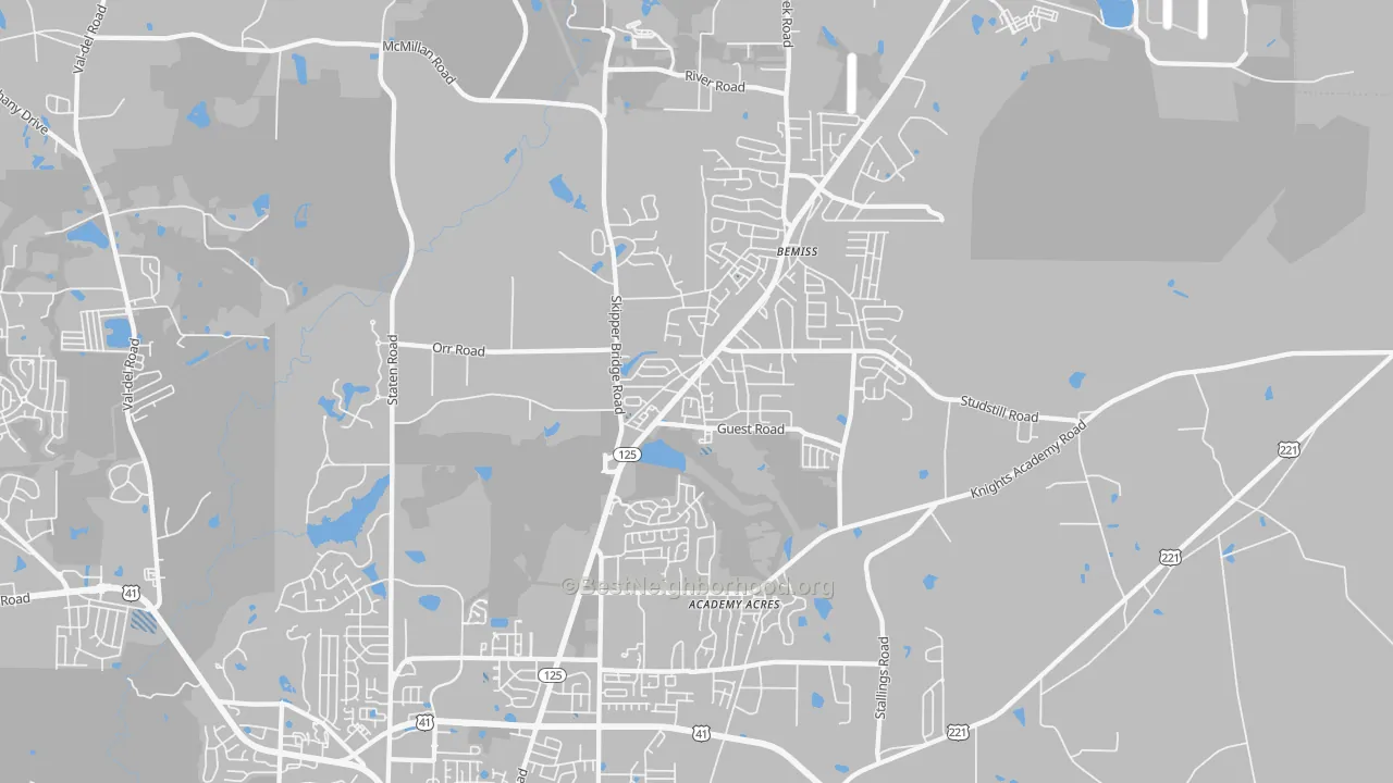 Transit Grade map of 31605, GA