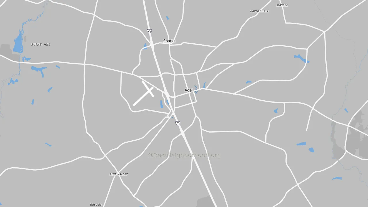 Transit Grade map of 31620, GA