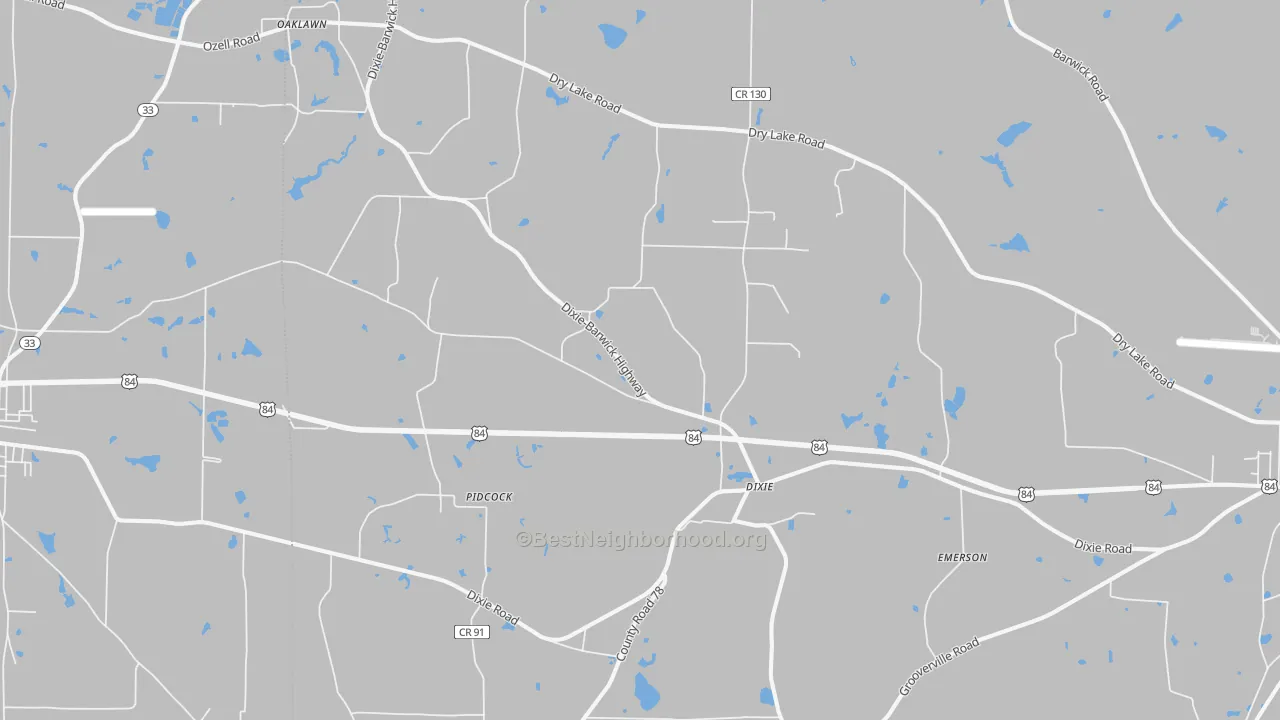Transit Grade map of 31629, GA