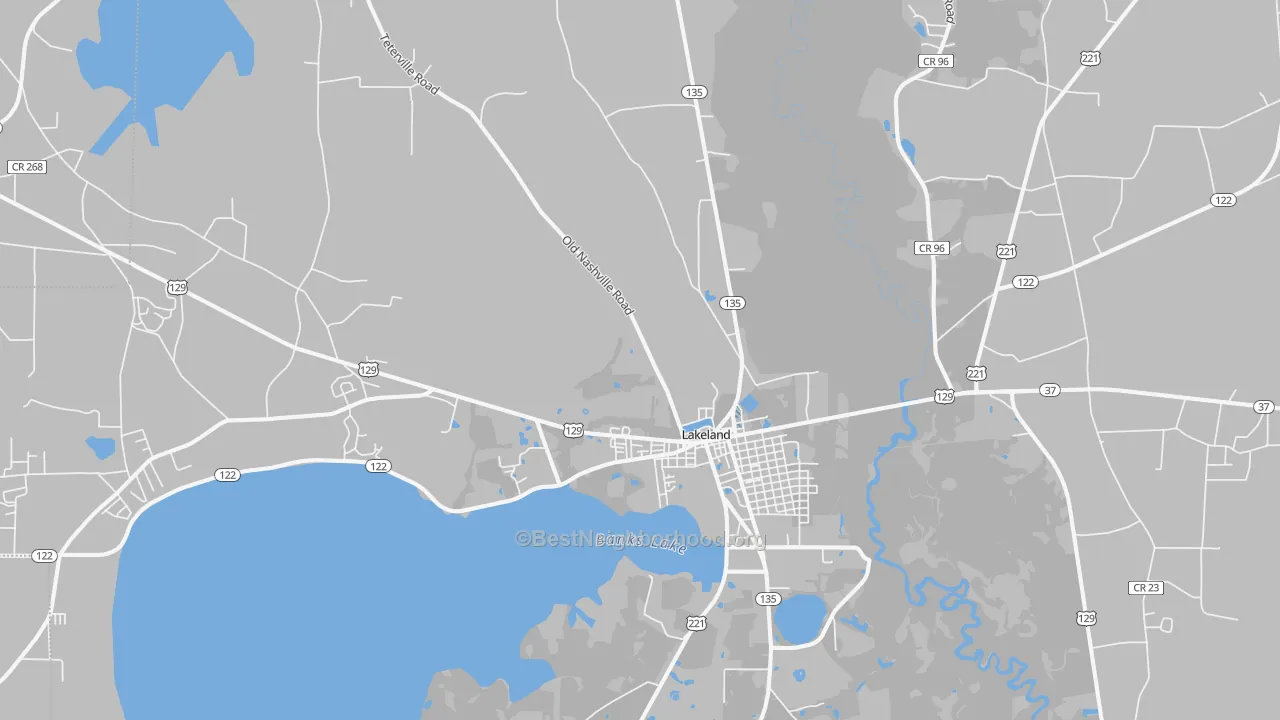 Transit Grade map of 31635, GA