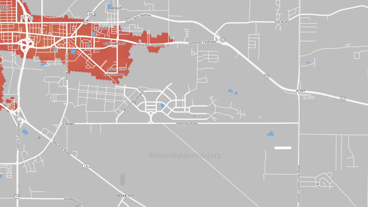 Transit Grade map of 31704, GA