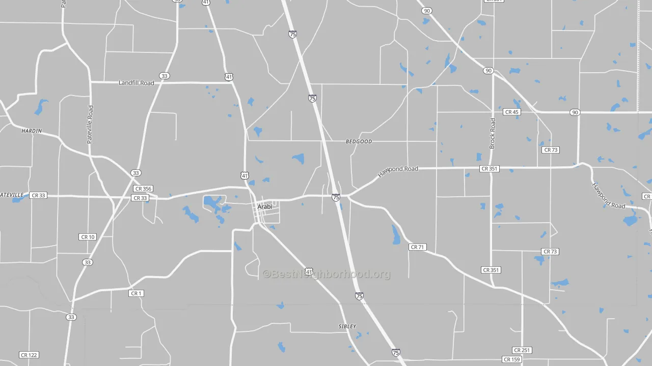 Transit Grade map of 31712, GA