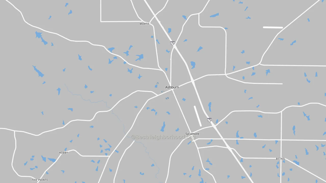 Transit Grade map of 31714, GA