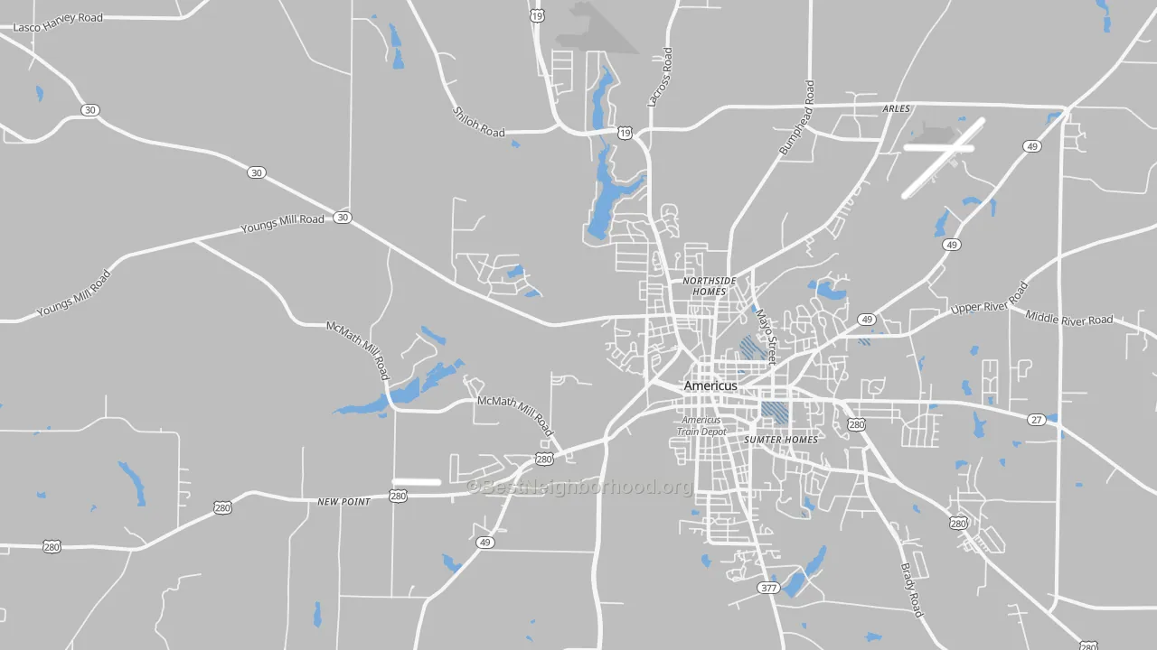 Transit Grade map of 31719, GA