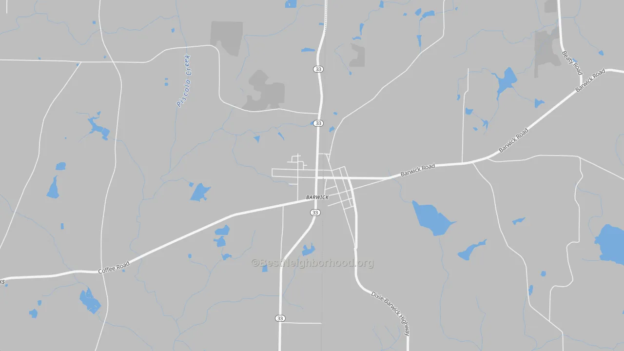 Transit Grade map of 31720, GA