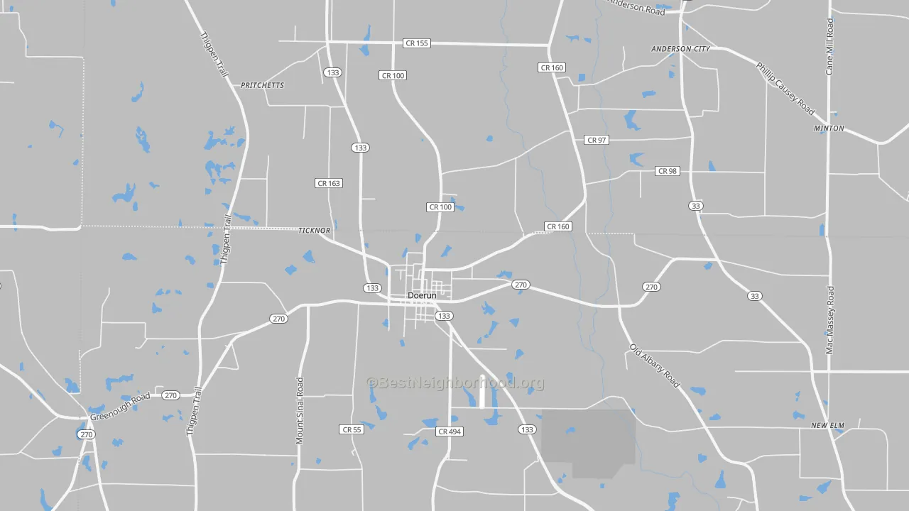 Transit Grade map of 31744, GA