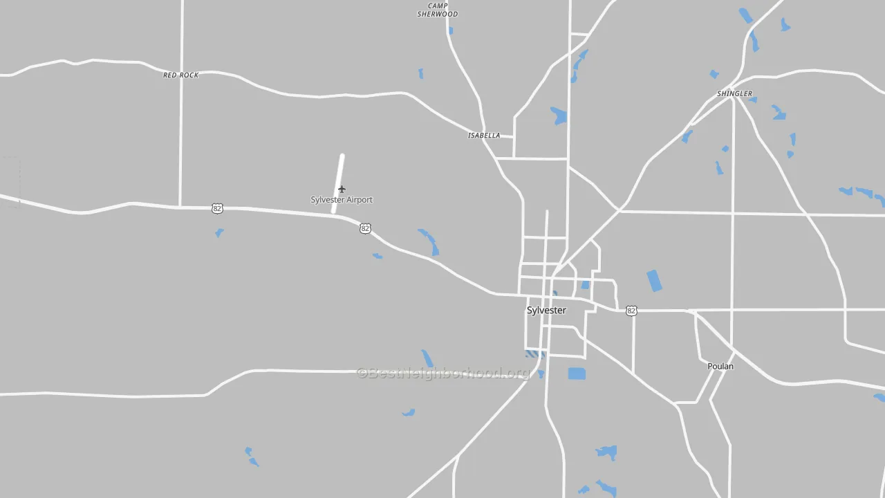 Transit Grade map of 31791, GA