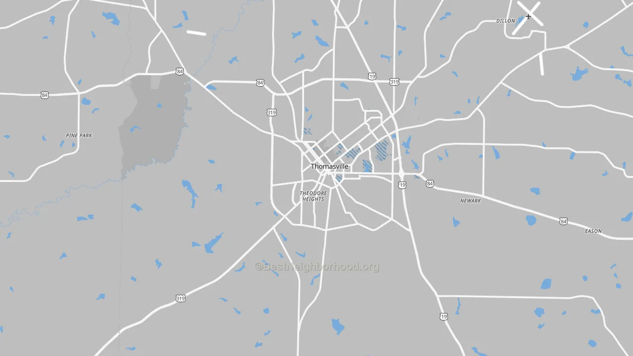 Transit Grade map of 31792, GA
