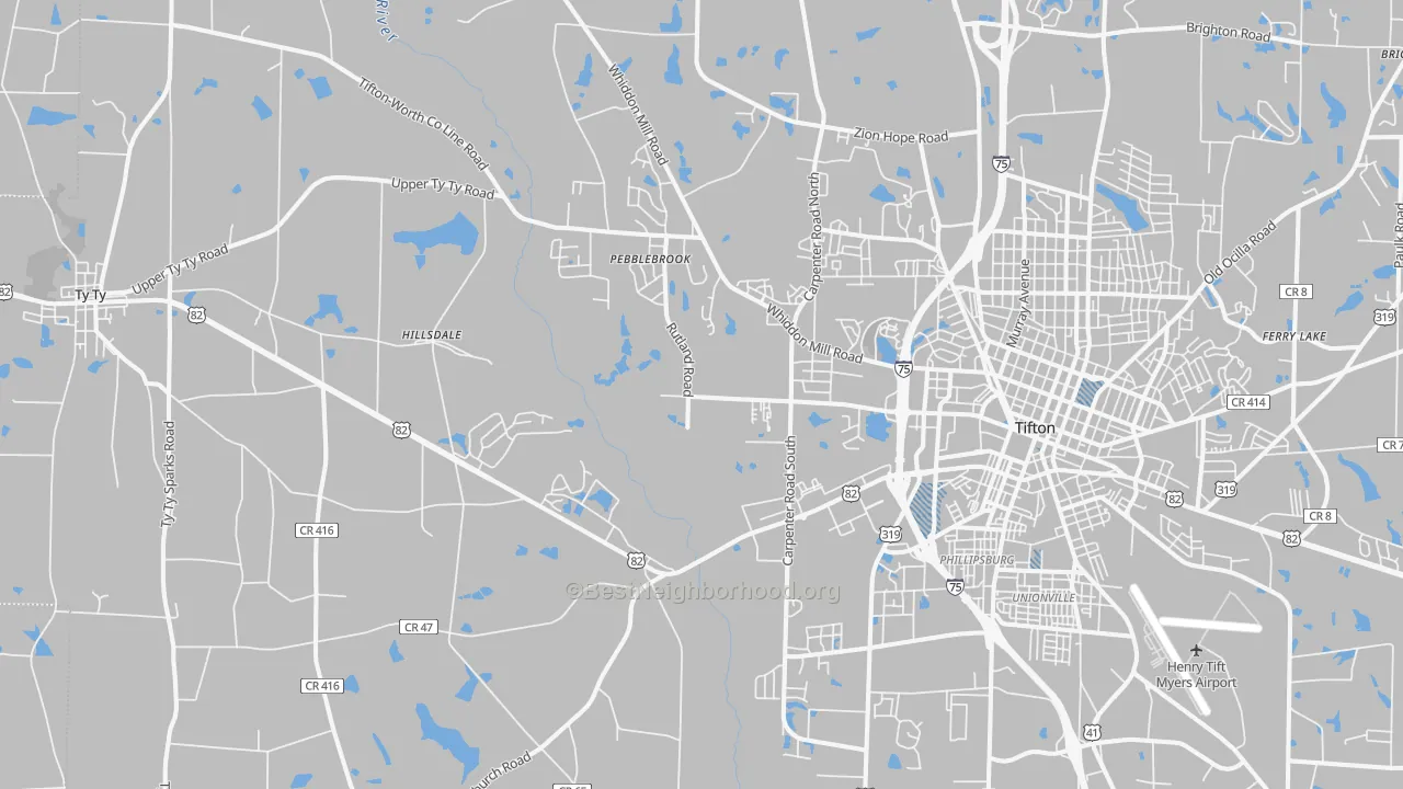 Transit Grade map of 31793, GA
