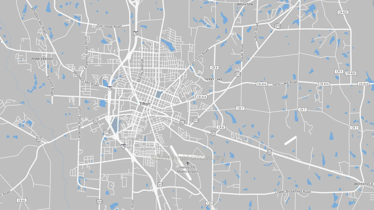 Transit Grade map of 31794, GA