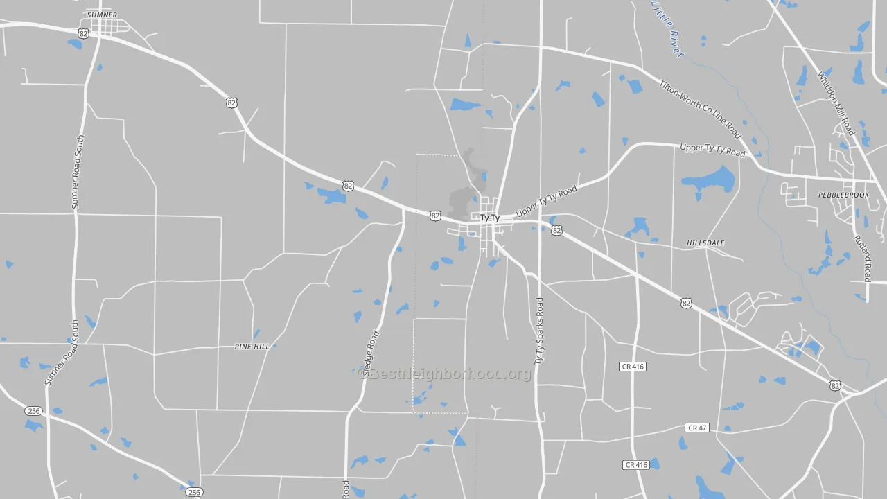 Transit Grade map of 31795, GA