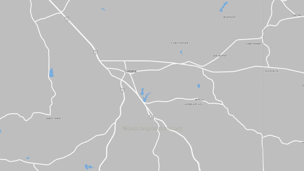 Transit Grade map of 31805, GA