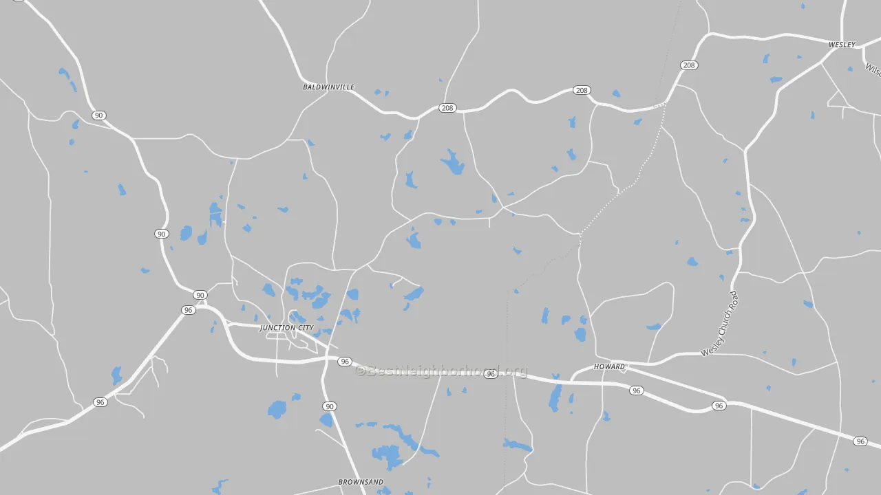 Transit Grade map of 31812, GA