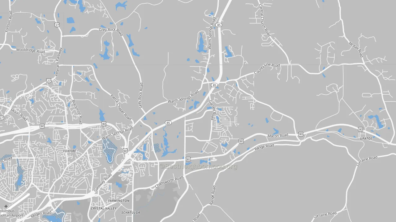 Transit Grade map of 31820, GA