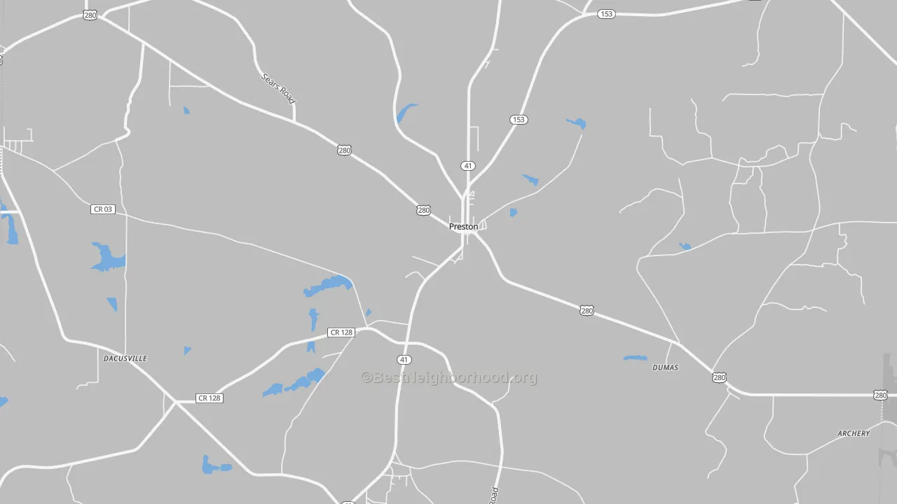 Transit Grade map of 31824, GA